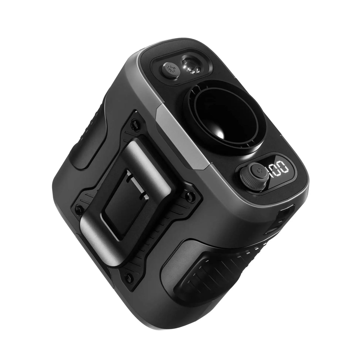 3 In 1 6000mAh Waist Fan Portable Handheld Hanging Neck Fan Ultra-Strong Wind with Phone Charging LED Light for Outdoor Working