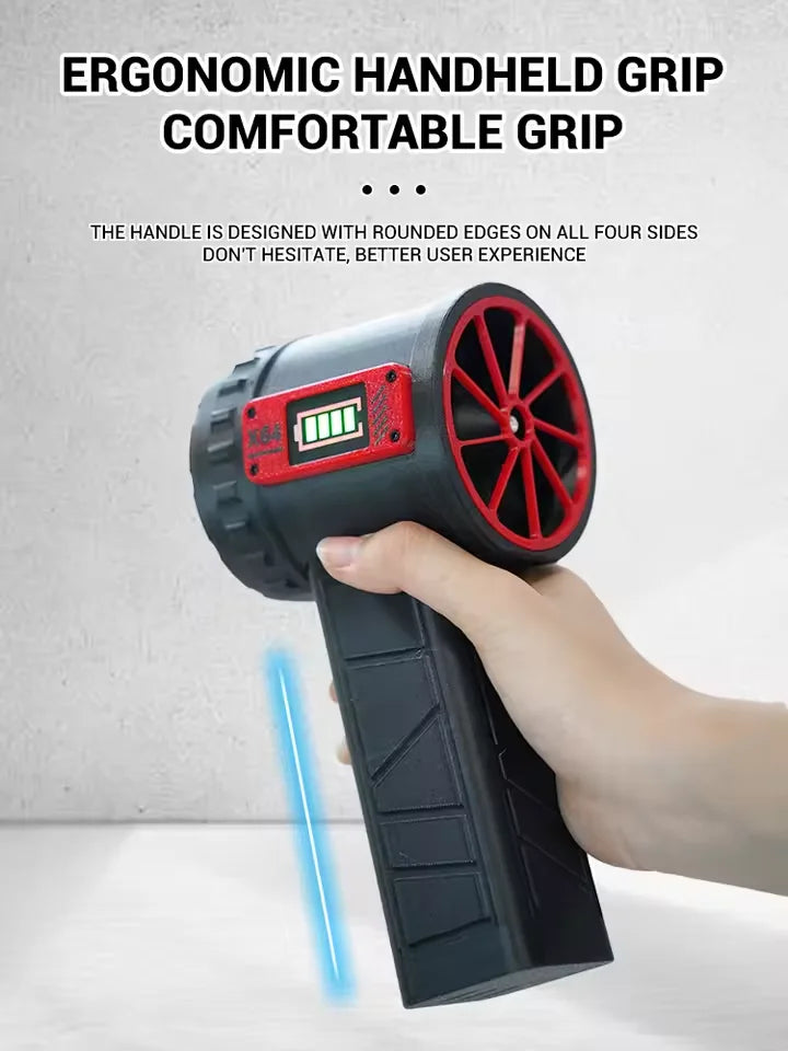 X64 Mini Turbo Fan Thrust 1500G Wind Speed 240km/h Car Violent Blower Handheld Turbo Jet Fan Brushless Motor High Power Duct Fan